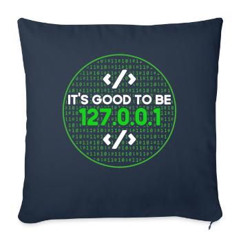 It's Good To Be Home Software Developer - Sofa pillowcase 17,3'' x 17,3'' (45 x 45 cm) - navy - Front