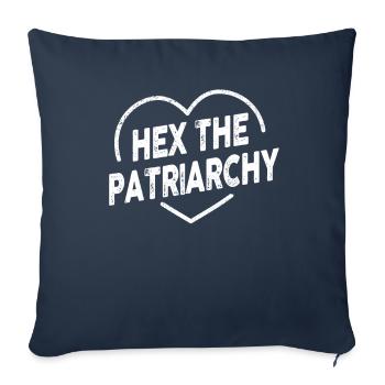 Hex The Patriarchy - Sofa pillowcase 17,3'' x 17,3'' (45 x 45 cm) - navy - Front
