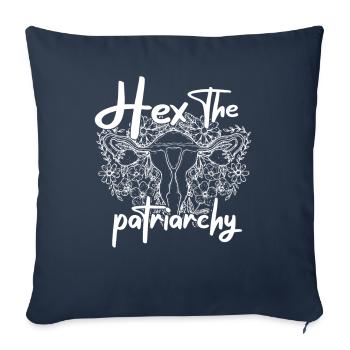 Hex The Patriarchy - Sofa pillowcase 17,3'' x 17,3'' (45 x 45 cm) - navy - Front