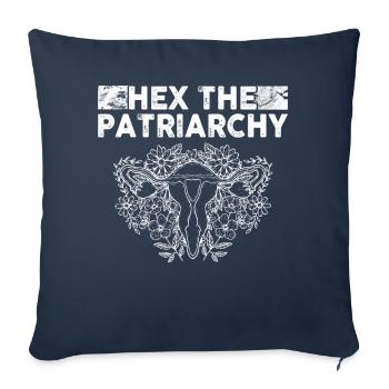 Hex The Patriarchy - Sofa pillowcase 17,3'' x 17,3'' (45 x 45 cm) - navy - Front