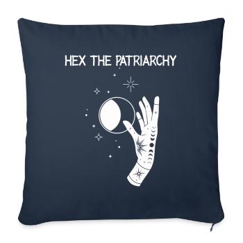 Hex The Patriarchy - Sofa pillowcase 17,3'' x 17,3'' (45 x 45 cm) - navy - Front