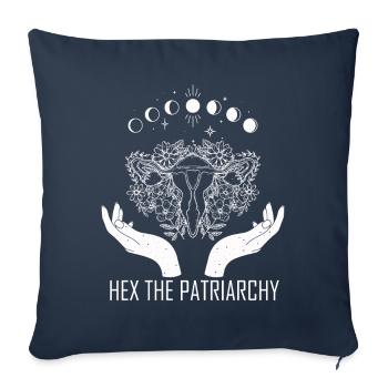 Hex The Patriarchy - Sofa pillowcase 17,3'' x 17,3'' (45 x 45 cm) - navy - Front