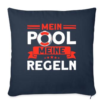 Lifeguard Swimming Pool Lifeguard Lifeguard Lifeguard - Sofa pillowcase 17,3'' x 17,3'' (45 x 45 cm) - navy - Front