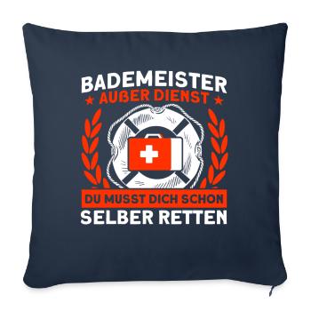 Lifeguard Swimming Pool Lifeguard Lifeguard Lifeguard - Sofa pillowcase 17,3'' x 17,3'' (45 x 45 cm) - navy - Front