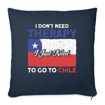Therapy to Chile Chile Souvenir - Sofa pillowcase 17,3'' x 17,3'' (45 x 45 cm) - navy - Front