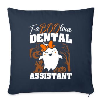 Dentist Halloween Costume Dental Assistant - Sofa pillowcase 17,3'' x 17,3'' (45 x 45 cm) - navy - Front