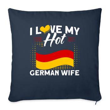 German origin Germany German pride - Sofa pillowcase 17,3'' x 17,3'' (45 x 45 cm) - navy - Front