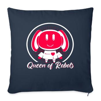 Robot Robotics Engineer Costume Robot - Sofa pillowcase 17,3'' x 17,3'' (45 x 45 cm) - navy - Front