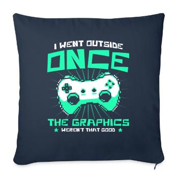 Gambling Gamer Retro Gamer Video Games Gift - Sofa pillowcase 17,3'' x 17,3'' (45 x 45 cm) - navy - Front