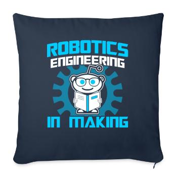 Robot Robotics Engineer Costume Robot - Sofa pillowcase 17,3'' x 17,3'' (45 x 45 cm) - navy - Front