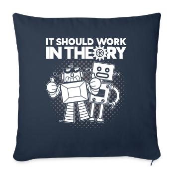 Robot Robotics Engineer Costume Robot - Sofa pillowcase 17,3'' x 17,3'' (45 x 45 cm) - navy - Front