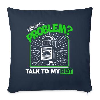 Robot Robotics Engineer Costume Robot - Sofa pillowcase 17,3'' x 17,3'' (45 x 45 cm) - navy - Front
