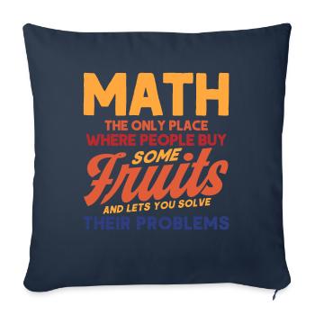 Math Mathematics Science Math Gift - Sofa pillowcase 17,3'' x 17,3'' (45 x 45 cm) - navy - Front