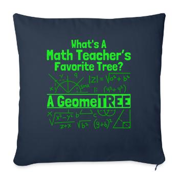 Math Mathematics Science Math Gift - Sofa pillowcase 17,3'' x 17,3'' (45 x 45 cm) - navy - Front