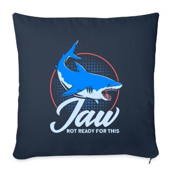 Shark Shark Lover Shark Gift - Sofa pillowcase 17,3'' x 17,3'' (45 x 45 cm) - navy - Front