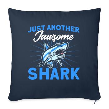 Shark Shark Lover Shark Gift - Sofa pillowcase 17,3'' x 17,3'' (45 x 45 cm) - navy - Front
