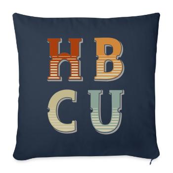 Historical Black College University - Sofa pillowcase 17,3'' x 17,3'' (45 x 45 cm) - navy - Front