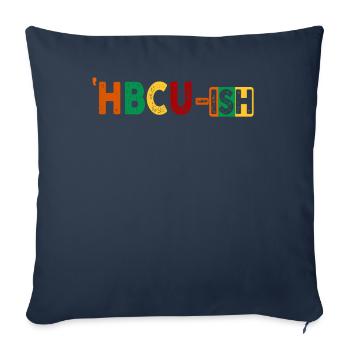 Université historique Black College - Housse de coussin décorative 45 x 45 cm - bleu marine - Devant