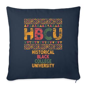 Historical Black College University - Sofa pillowcase 17,3'' x 17,3'' (45 x 45 cm) - navy - Front