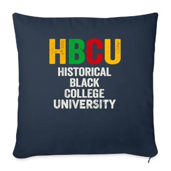 Historical Black College University - Sofa pillowcase 17,3'' x 17,3'' (45 x 45 cm) - navy - Front