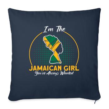 Jamaica Jamaican Flag Gift - Sofa pillowcase 17,3'' x 17,3'' (45 x 45 cm) - navy - Front