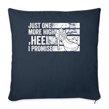 Juste un talon haut de plus que je promets - Housse de coussin décorative 45 x 45 cm - bleu marine - Devant