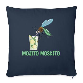 Mojito Mosquito | Funny beer shirt | Funny - Sofa pillowcase 17,3'' x 17,3'' (45 x 45 cm) - navy - Front