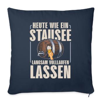 SLOWLY FILL UP LIKE A RESERVOIR TODAY - Sofa pillowcase 17,3'' x 17,3'' (45 x 45 cm) - navy - Front