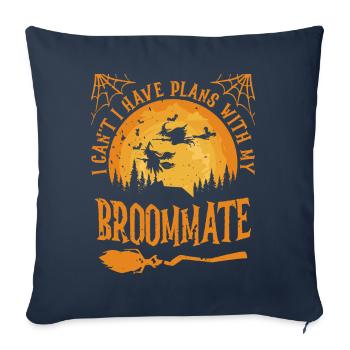 I can't, I have plans with my - Sofa pillowcase 17,3'' x 17,3'' (45 x 45 cm) - navy - Front