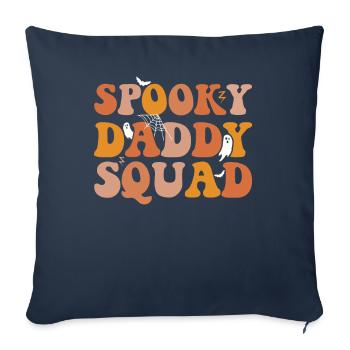 Spooky Daddy Squad Halloween Costume Party - Sofa pillowcase 17,3'' x 17,3'' (45 x 45 cm) - navy - Front