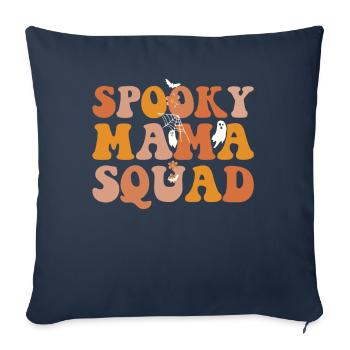 Spooky Mama Squad Halloween Costume Party With - Sofa pillowcase 17,3'' x 17,3'' (45 x 45 cm) - navy - Front