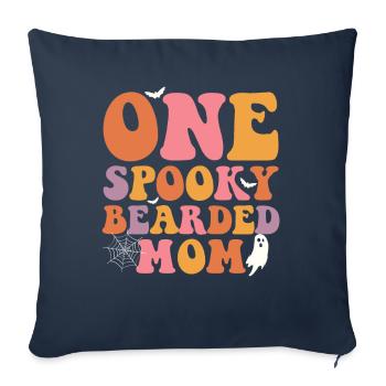 Eine Gespenstische, Bärtige Mutter - - Sofakissenbezug 45 x 45 cm - Navy - Vorne