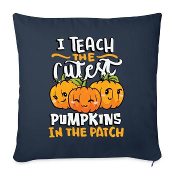 I Teach The Cutest Pumpkins In The Patch - Sofa pillowcase 17,3'' x 17,3'' (45 x 45 cm) - navy - Front