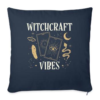Witchcraft Vibes Spooky Sorcery Halloween Holiday - Sofa pillowcase 17,3'' x 17,3'' (45 x 45 cm) - navy - Front