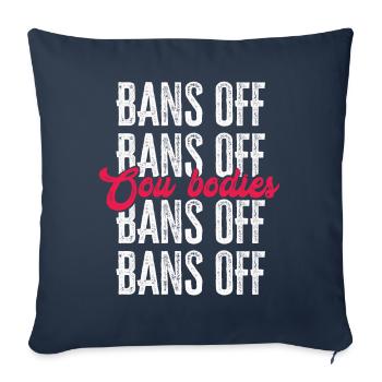 Bans Off Our Bodies Protect Freedom Choose Womens - Sofa pillowcase 17,3'' x 17,3'' (45 x 45 cm) - navy - Front