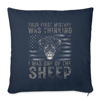 Your first Mistake was thinking I was one of the - Sofakissenbezug 45 x 45 cm - Navy - Vorne