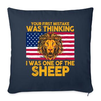 Your first Mistake was thinking I was one of the - Sofakissenbezug 45 x 45 cm - Navy - Vorne