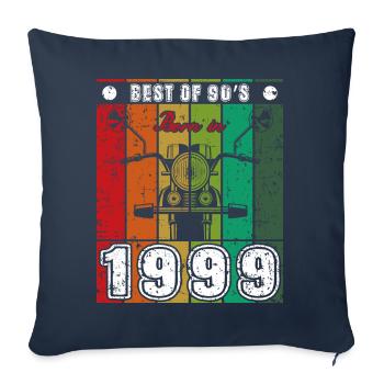 Best Of 90's Born 1999 Classic Motorcycle - Sofa pillowcase 17,3'' x 17,3'' (45 x 45 cm) - navy - Front