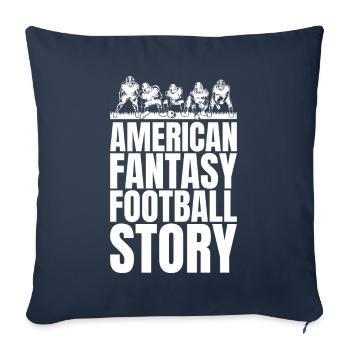 Funny American fantasy football - Sofa pillowcase 17,3'' x 17,3'' (45 x 45 cm) - navy - Front