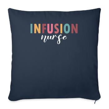 Infusionskrankenschwester Leben - Sofakissenbezug 45 x 45 cm - Navy - Vorne