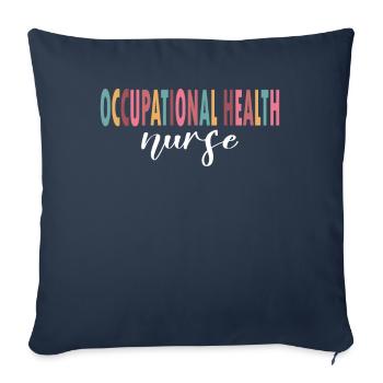 Arbeitsmedizinische Krankenschwester Leben - Sofakissenbezug 45 x 45 cm - Navy - Vorne