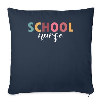 Das Leben der Schulkrankenschwester - Sofakissenbezug 45 x 45 cm - Navy - Vorne
