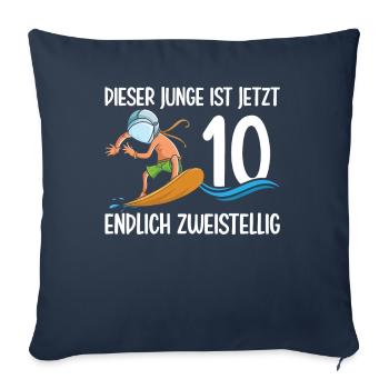 Dieser Junge Ist Jetzt 10 Endlich Zweistellig - Sofakissenbezug 45 x 45 cm - Navy - Vorne