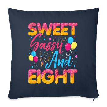Sweet Sassy And Eight Sprinkles Delicious - Sofakissenbezug 45 x 45 cm - Navy - Vorne
