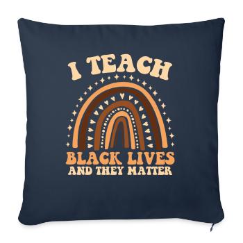 Ich Unterrichte Das Leben Der Schwarzen Und Sie - Sofakissenbezug 45 x 45 cm - Navy - Vorne
