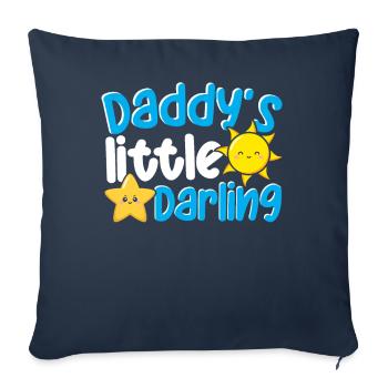 Daddy’s Little Darling Mignon Kiddie Sun Star Kid - Housse de coussin décorative 45 x 45 cm - bleu marine - Devant