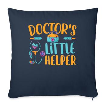 Doctor's Little Helper Kiddie Health Kit Kid - Sofa pillowcase 17,3'' x 17,3'' (45 x 45 cm) - navy - Front