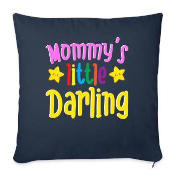 Mommy's Little Darling Cute Kiddie Stars Kids - Sofa pillowcase 17,3'' x 17,3'' (45 x 45 cm) - navy - Front