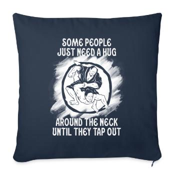 Some People Just Need A Hug Cage Fighter - Sofa pillowcase 17,3'' x 17,3'' (45 x 45 cm) - navy - Front