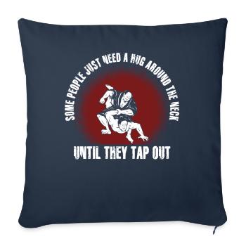 Some People Just Need A Hug Cage Fighter - Sofa pillowcase 17,3'' x 17,3'' (45 x 45 cm) - navy - Front